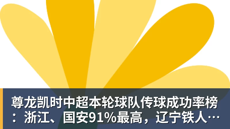 尊龙凯时中超本轮球队传球成功率榜：浙江、国安91%最高，辽宁铁人88%第三