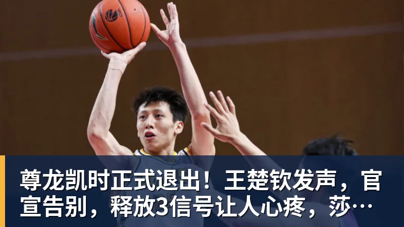 尊龙凯时正式退出!王楚钦发声,官宣告别,释放3信号让人心疼,莎莎懂他