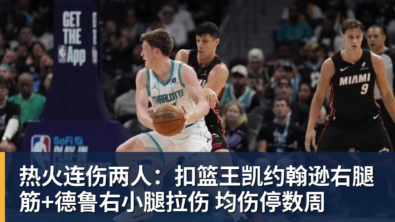 尊龙凯时热火连伤两人：扣篮王凯约翰逊右腿筋+德鲁右小腿拉伤 均伤停数周